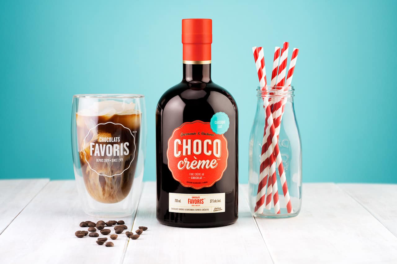 Une crème au chocolat alcoolisée Chocolats Favoris