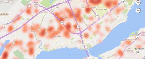 COVID-19: Vea las regiones de Quebec y Levis más afectadas por los brotes de casos