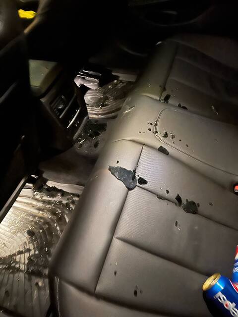 Laurentian Highway: a snow plow does thousands of dollars in damage