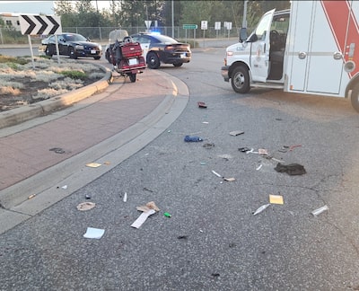 La scène de l'accident qui a valu à Roy Heide sa 21e condamnation.