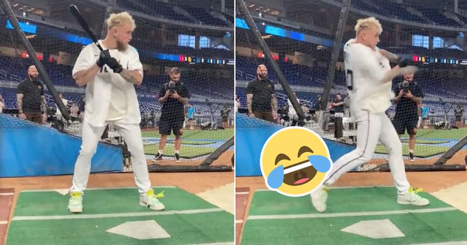 Image principale de l'article Jake Paul est vraiment poche au baseball