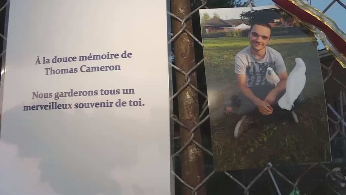 Représentations sur la peine pour le meurtrier de Thomas Cameron