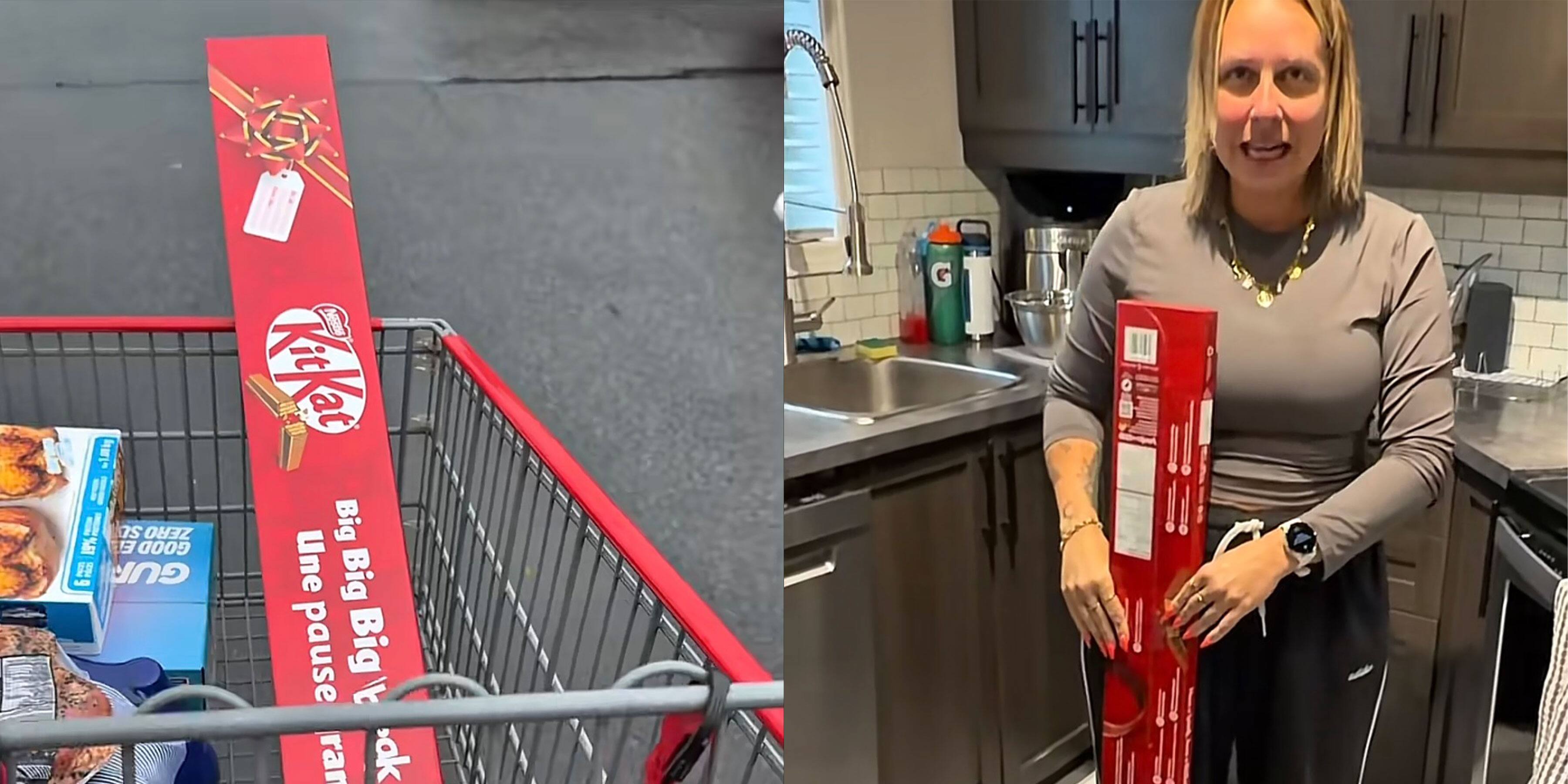 Un Québécois est obsédé par la très longue KitKat du Costco