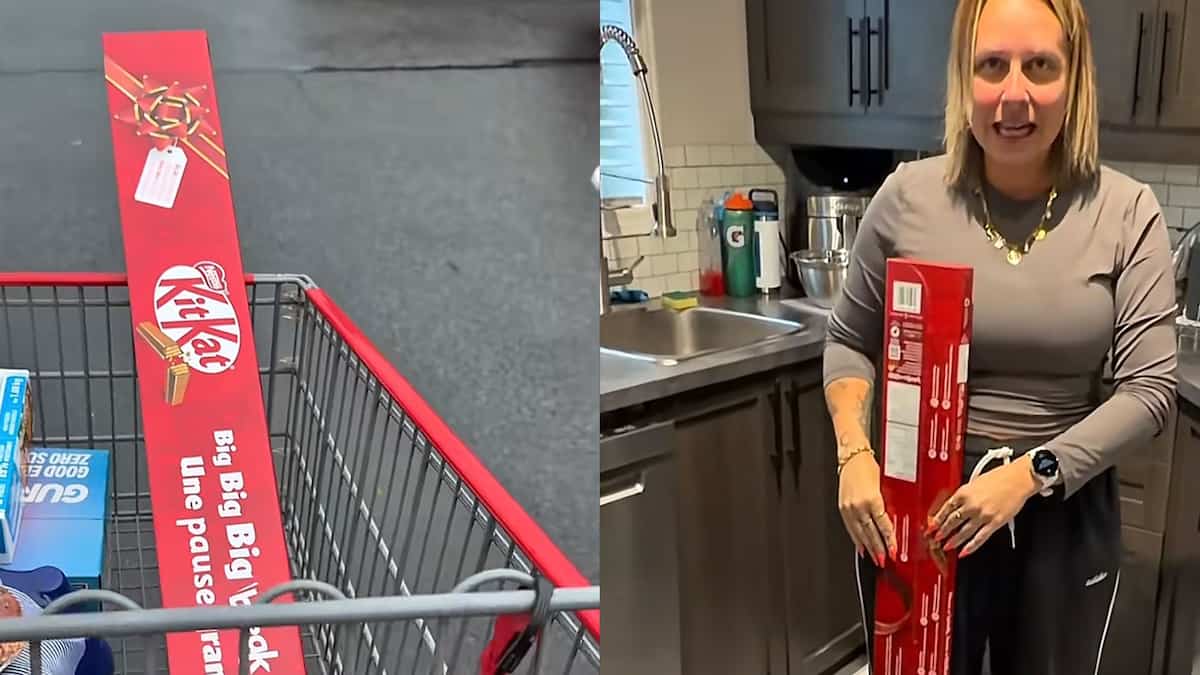Un Québécois est obsédé par la très longue KitKat du Costco