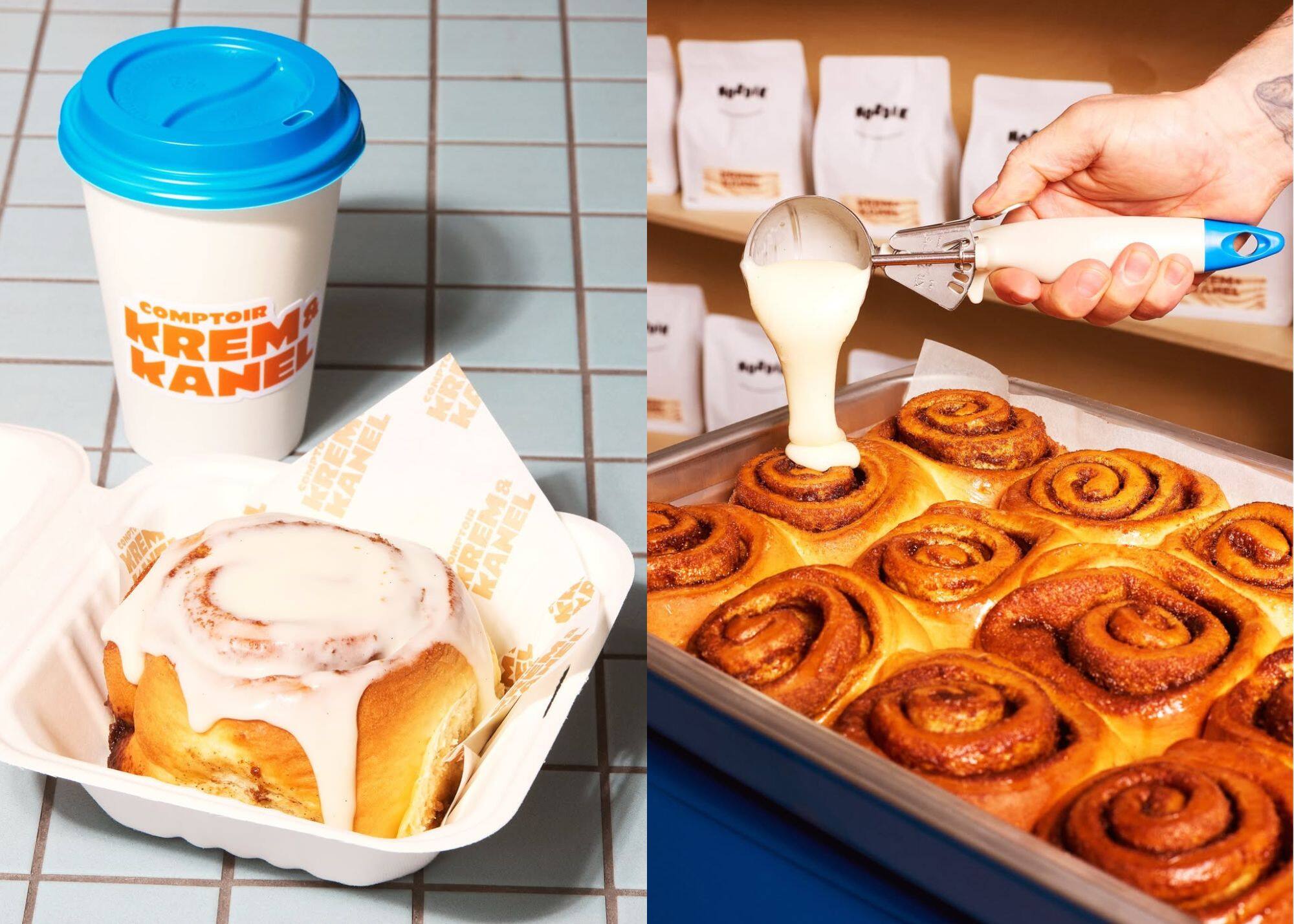 Brioches gourmandes et crème glacée molle: MIAM