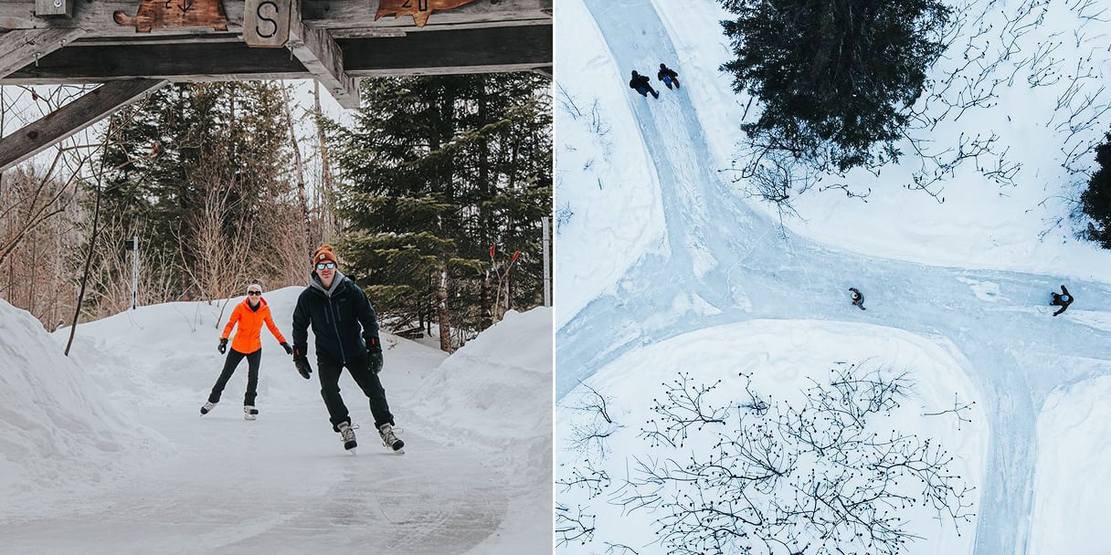 Un labyrinthe glacé où patiner cet hiver