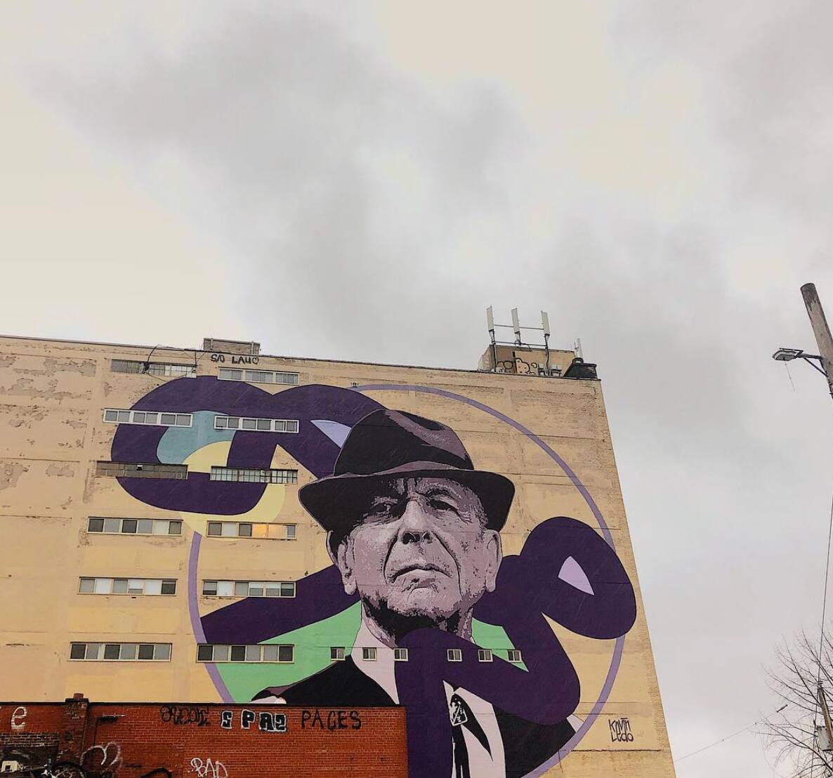 Les vedettes immortalisées sur une murale