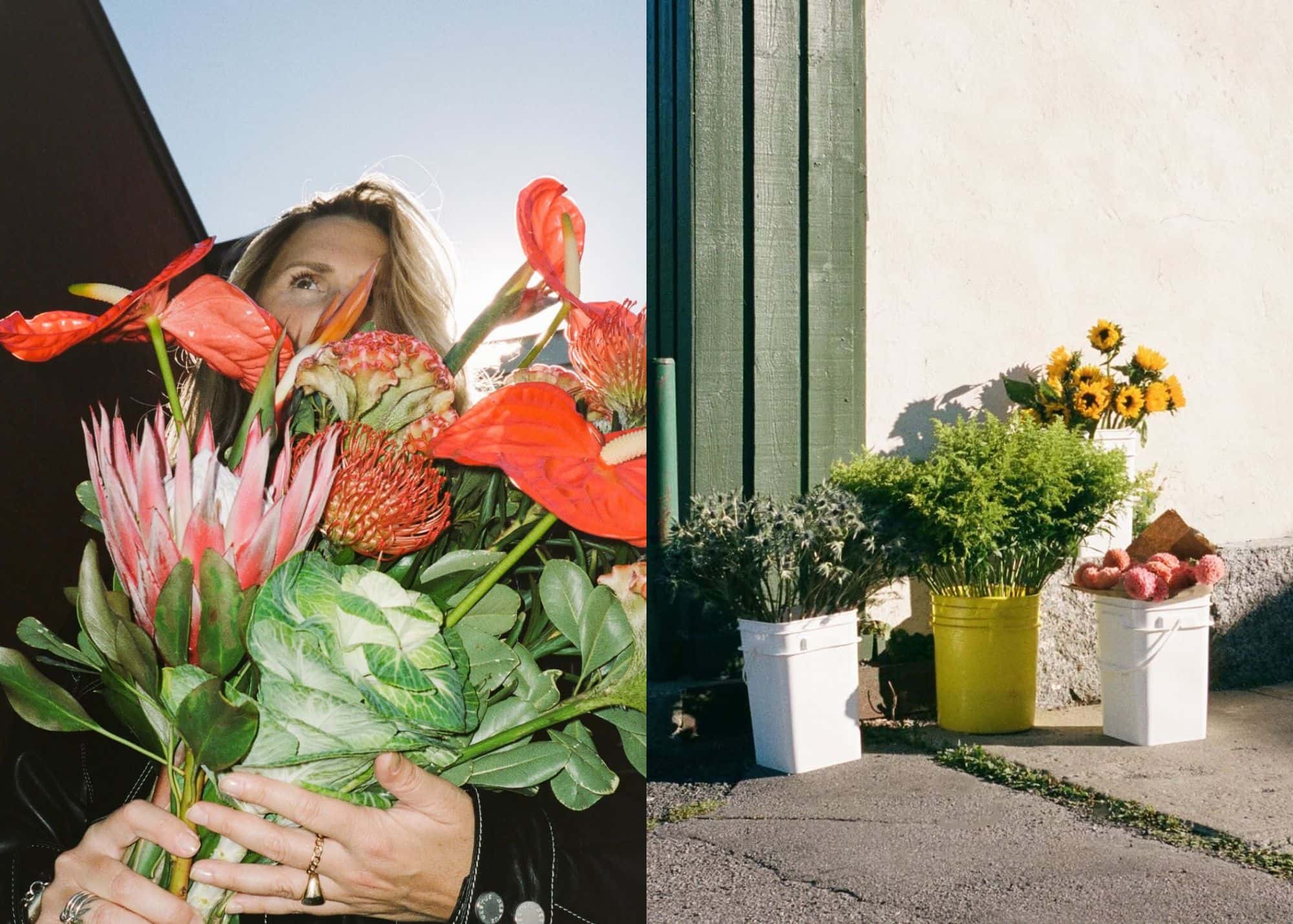 Un comptoir floral qui s'inspire de grandes villes