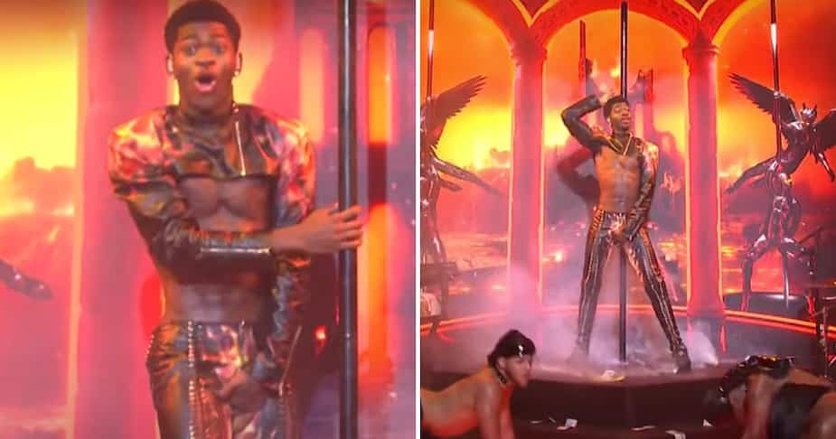 Image principale de l'article Lil Nas X a déchiré son pantalon en direct à SNL