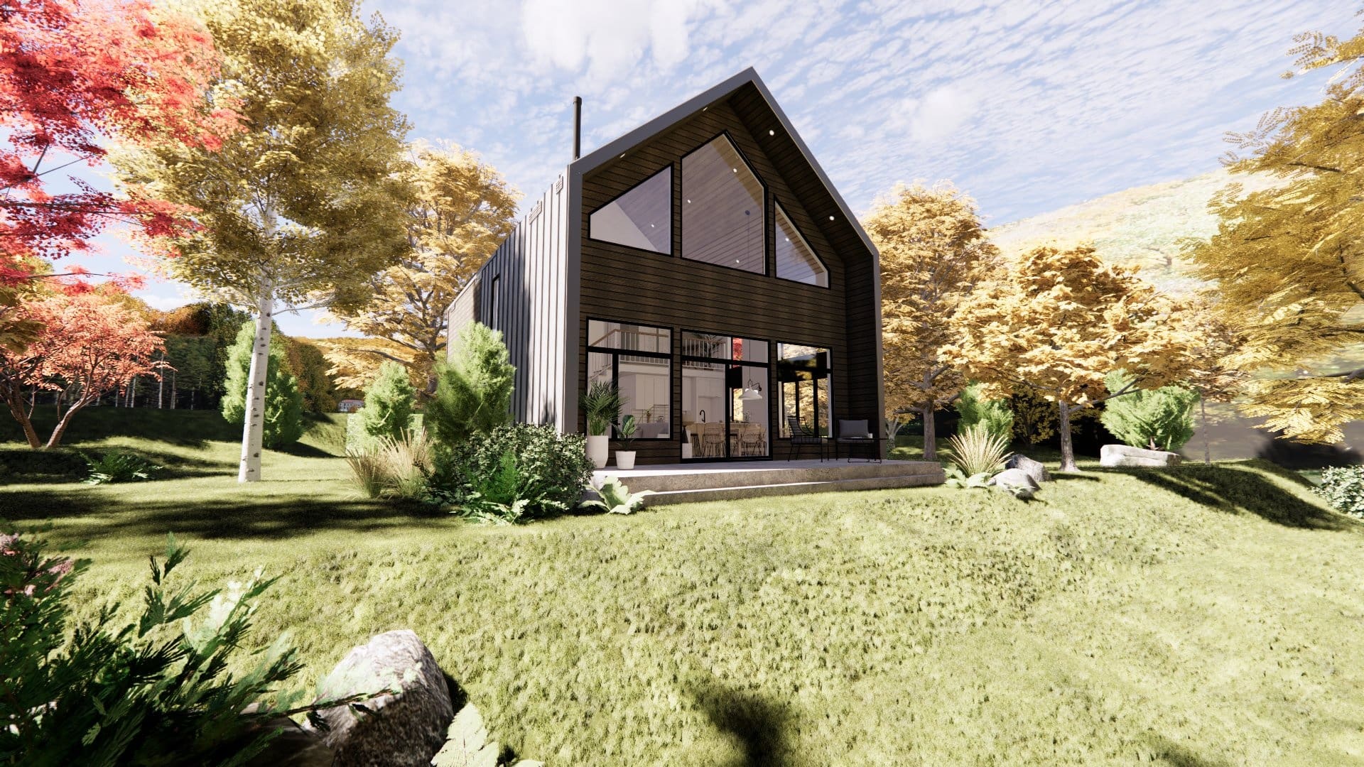 Un chalet scandinave pour 549 900$ 