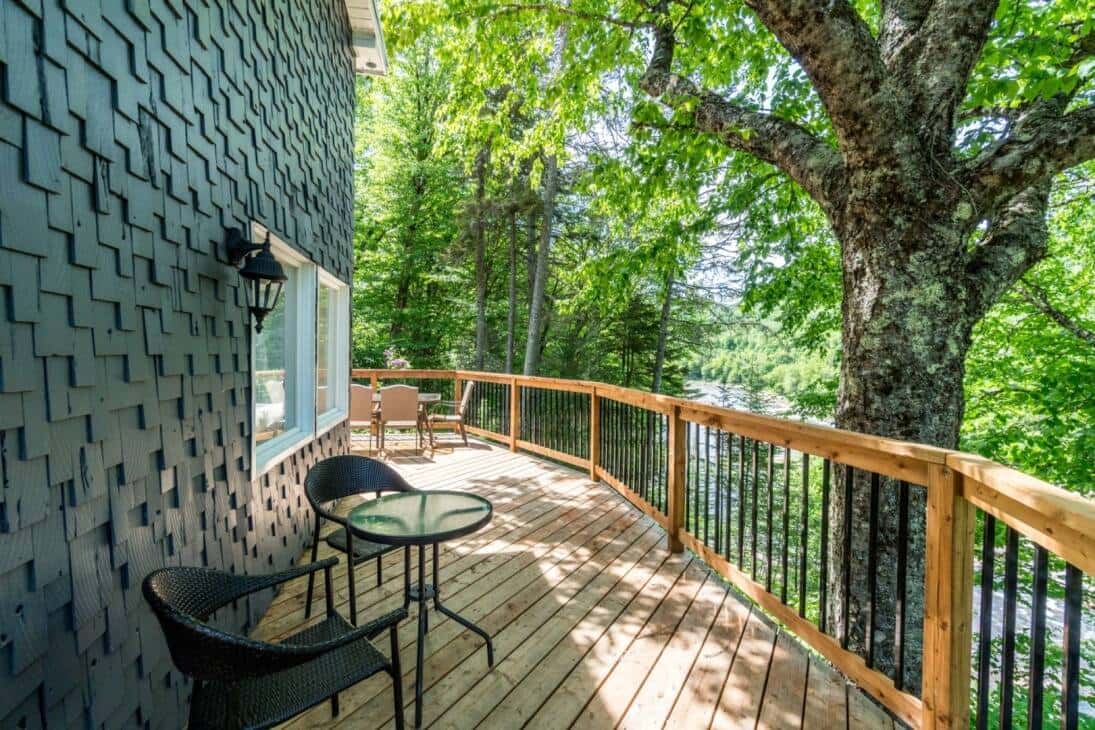 SaintRaymond de Portneuf chalet 4 saisons avec vue panoramique sur la rivière SainteAnne JDM