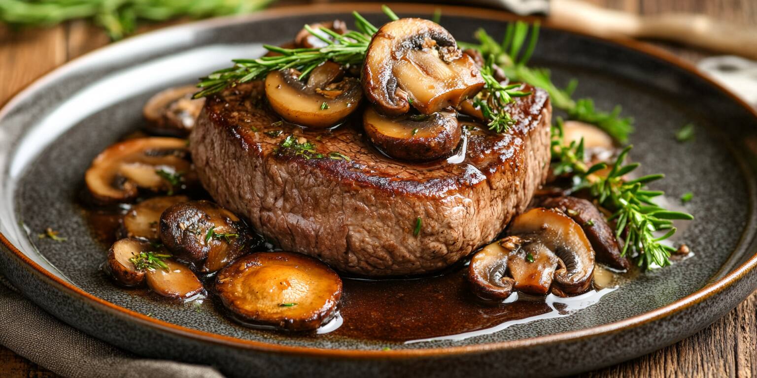 Macreuse de bœuf aux champignons