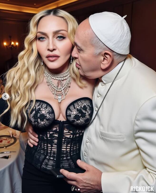 «Inconvenant»: Madonna divise la toile en publiant de fausses photos d ...