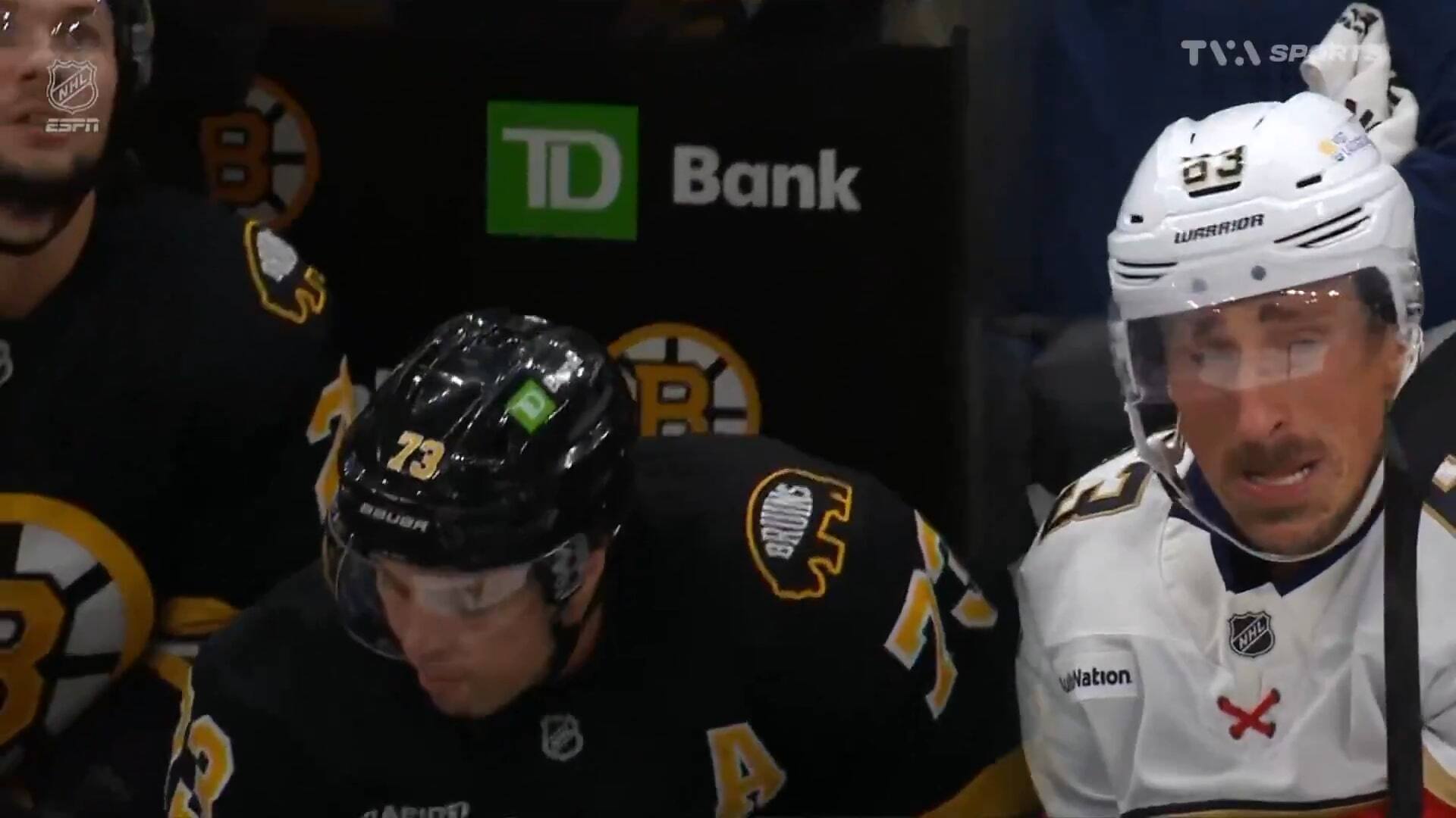 Brad Marchand en larmes &agrave; Boston