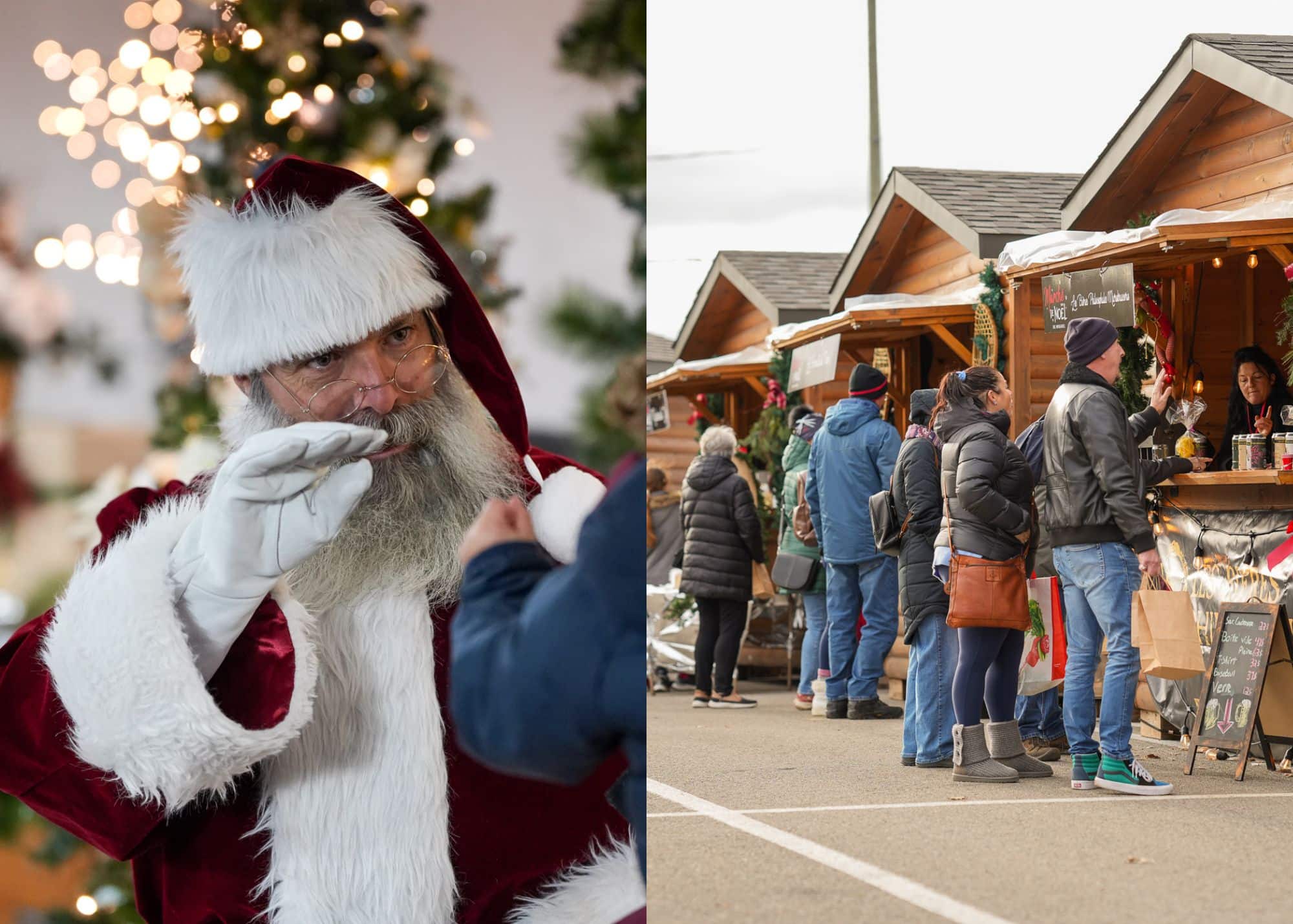 Un marché de Noël extérieur magique à découvrir