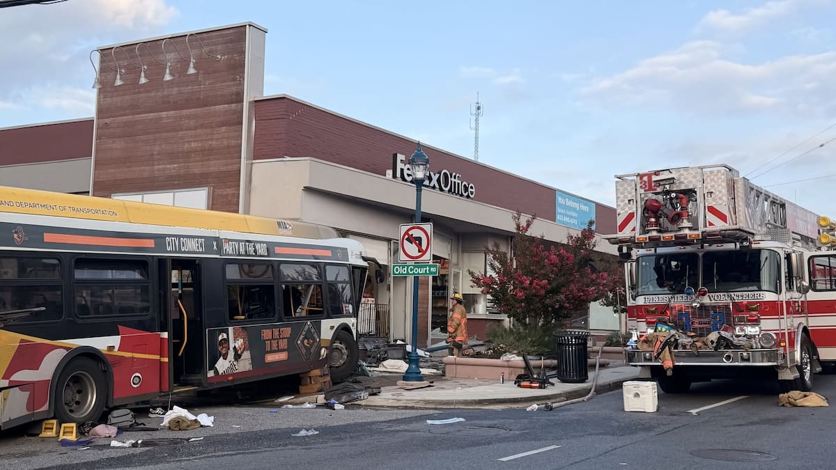IN PICTURES | Bus crashes into building in Maryland, injuring 28 IN PICTURES | Bus crashes into building in Maryland, injuring 28