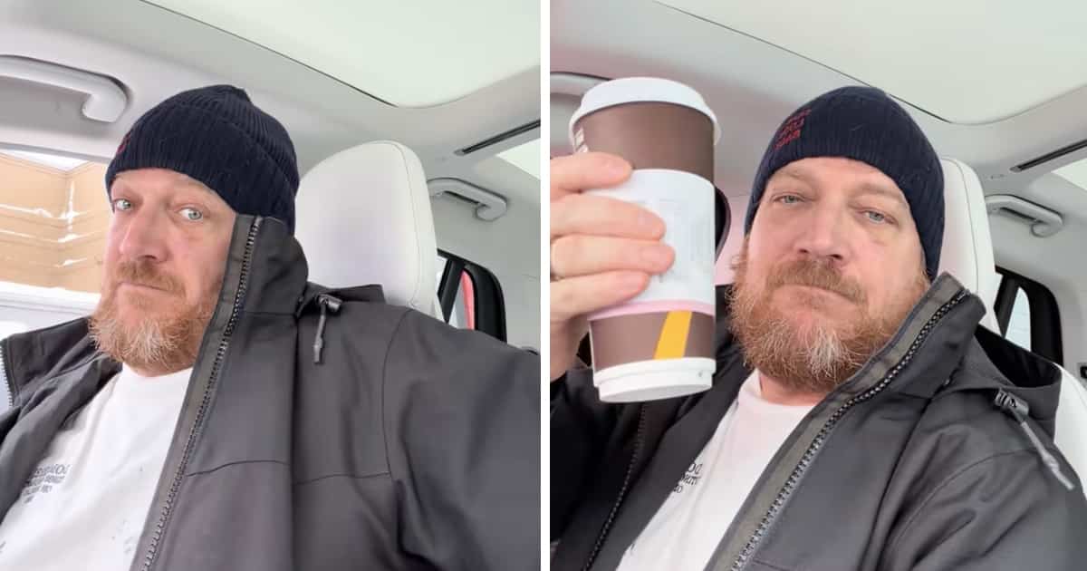 Ce Québécois est vraiment heureux de nous prouver que le service au volant du McDo est rapide