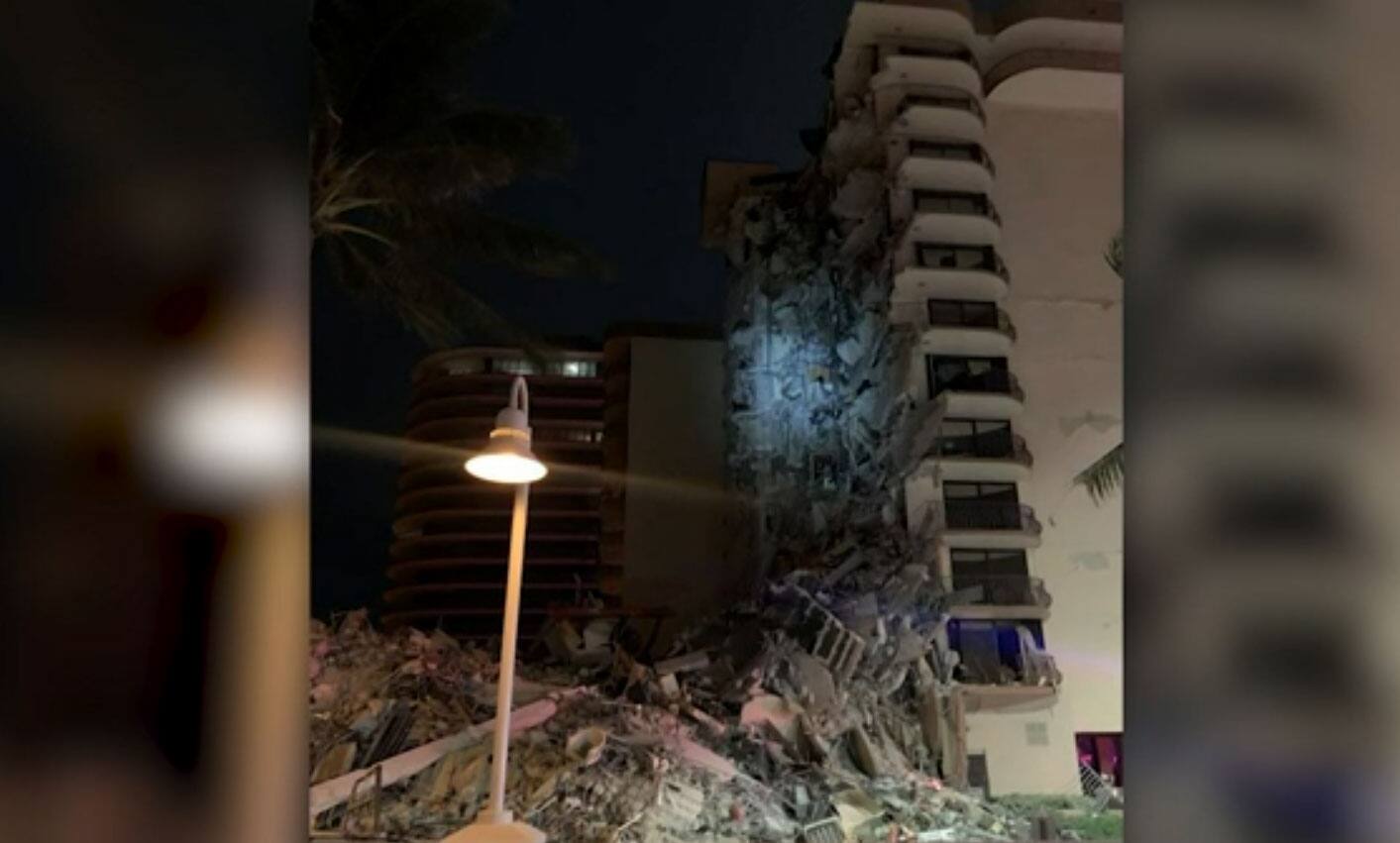 Effondrement d'un immeuble de 12 étages à Miami | TVA ...