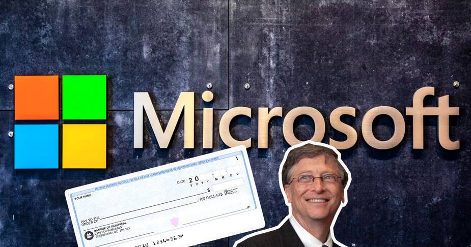 Image principale de l'article Vous pourriez recevoir un chèque de Microsoft