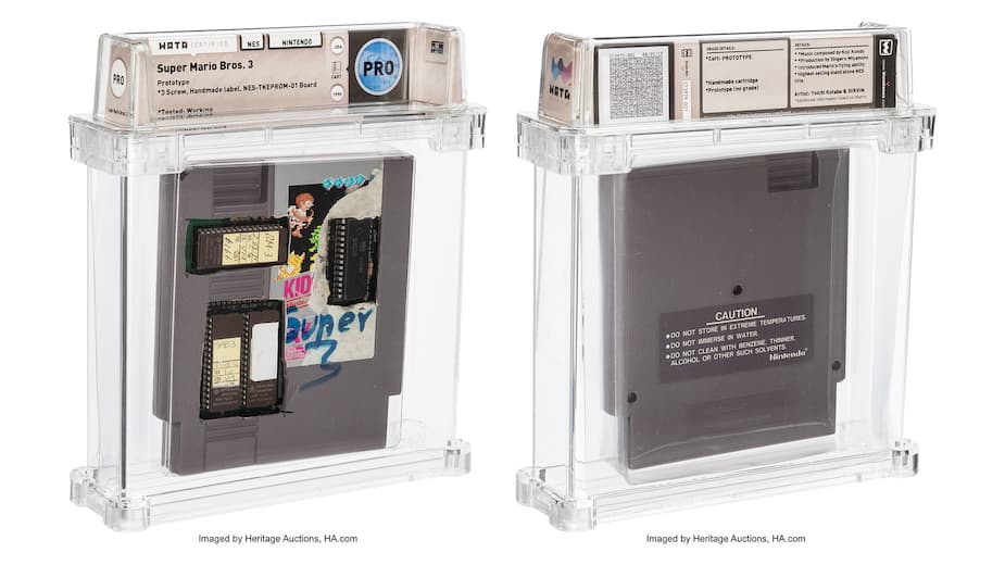 Image principale de l'article Prototype de Super Mario Bros. 3 vendu 31 200$ US