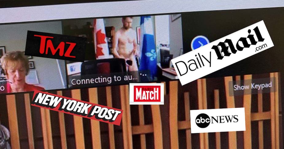 Image principale de l'article Le monde entier rit du député québécois tout nu