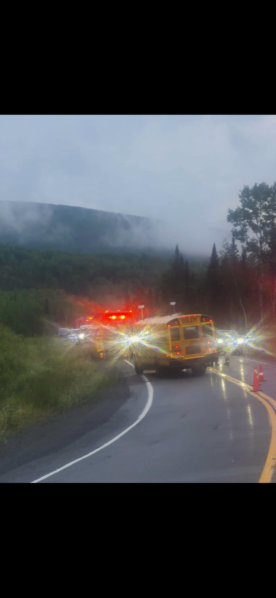 L’accident s’est produit sur la route 198 dans le secteur de Rivière-Saint-Jean.