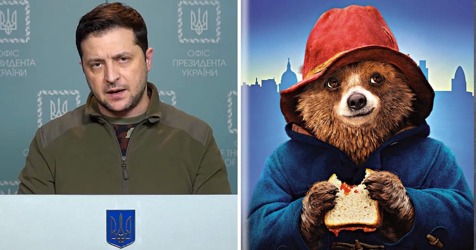 Image principale de l'article Le président Zelensky fait la voix de Paddington