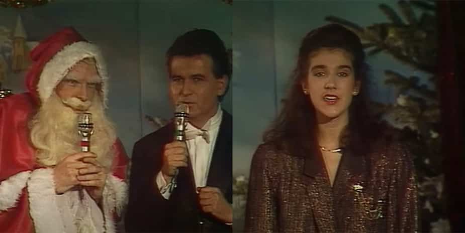 Image principale de l'article Céline Dion chante devant un très vieux père Noël