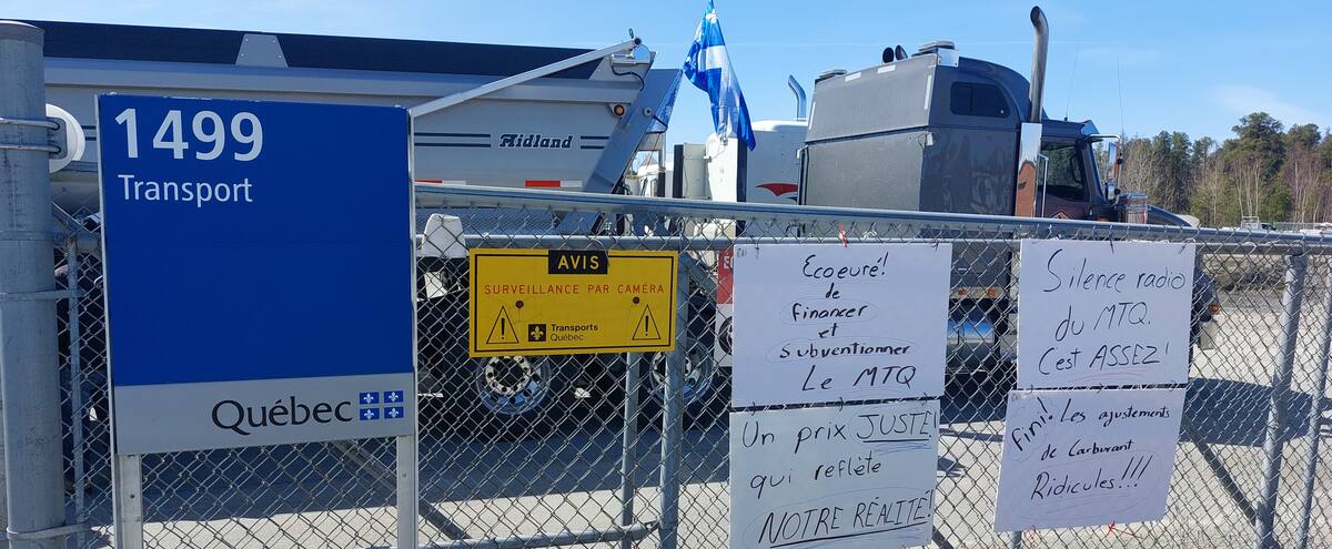 Hausse du prix du carburant: les camionneurs en vrac disent travailler à perte