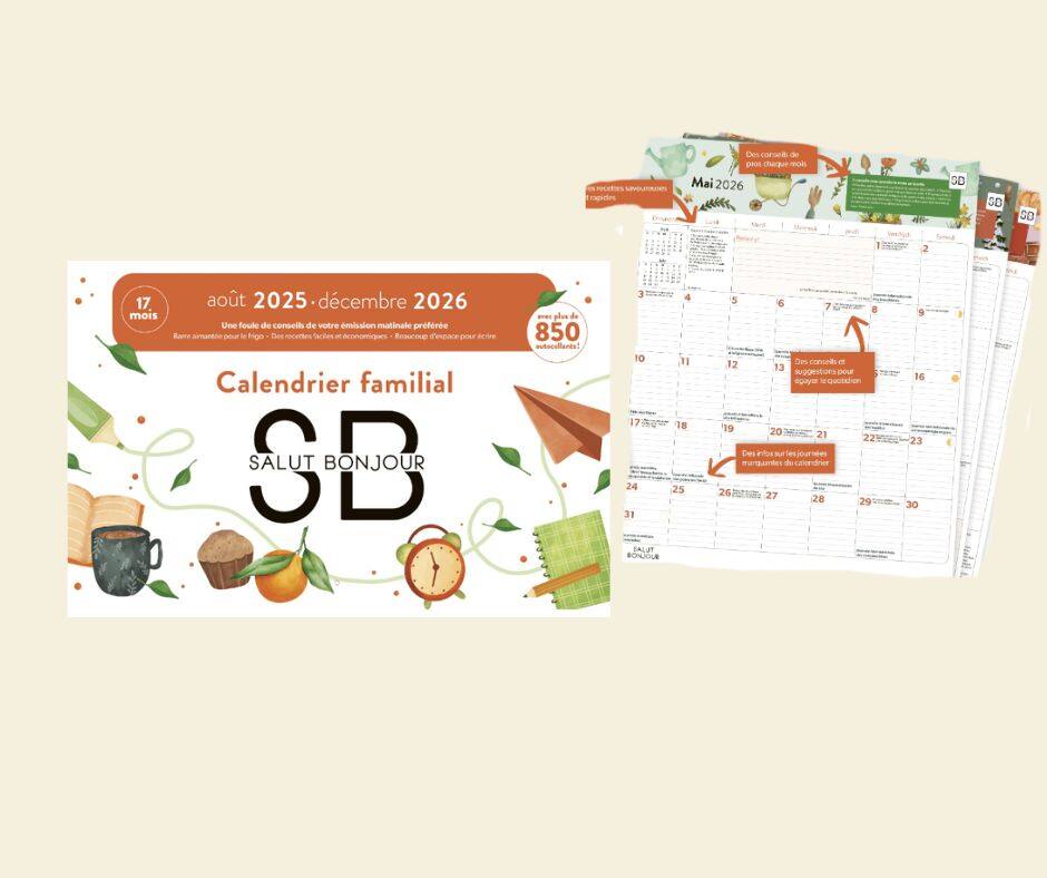 Voici où trouver le calendrier Salut Bonjour