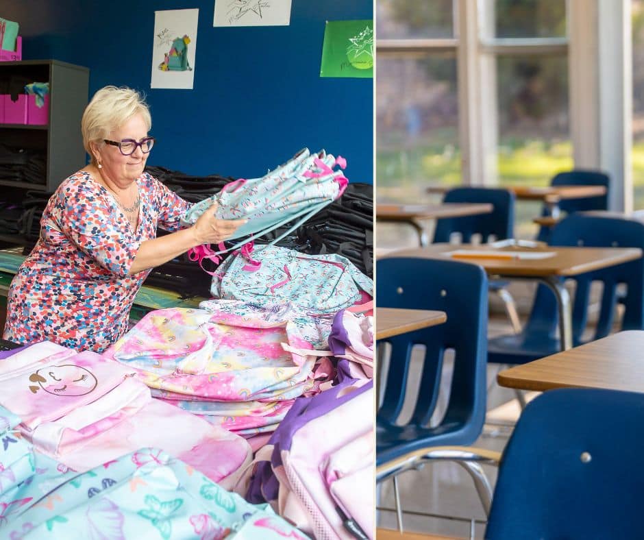 La demande pour des dons de sacs à dos explose