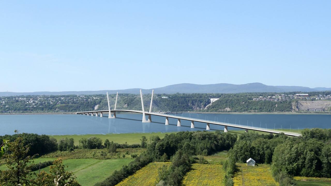 Le concept du futur pont de l’île d’Orléans dévoilé | TVA Nouvelles