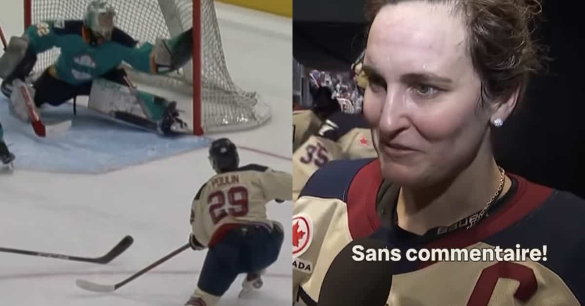 Marie-Philip Poulin se fait refuser un but et sa réaction veut tout dire