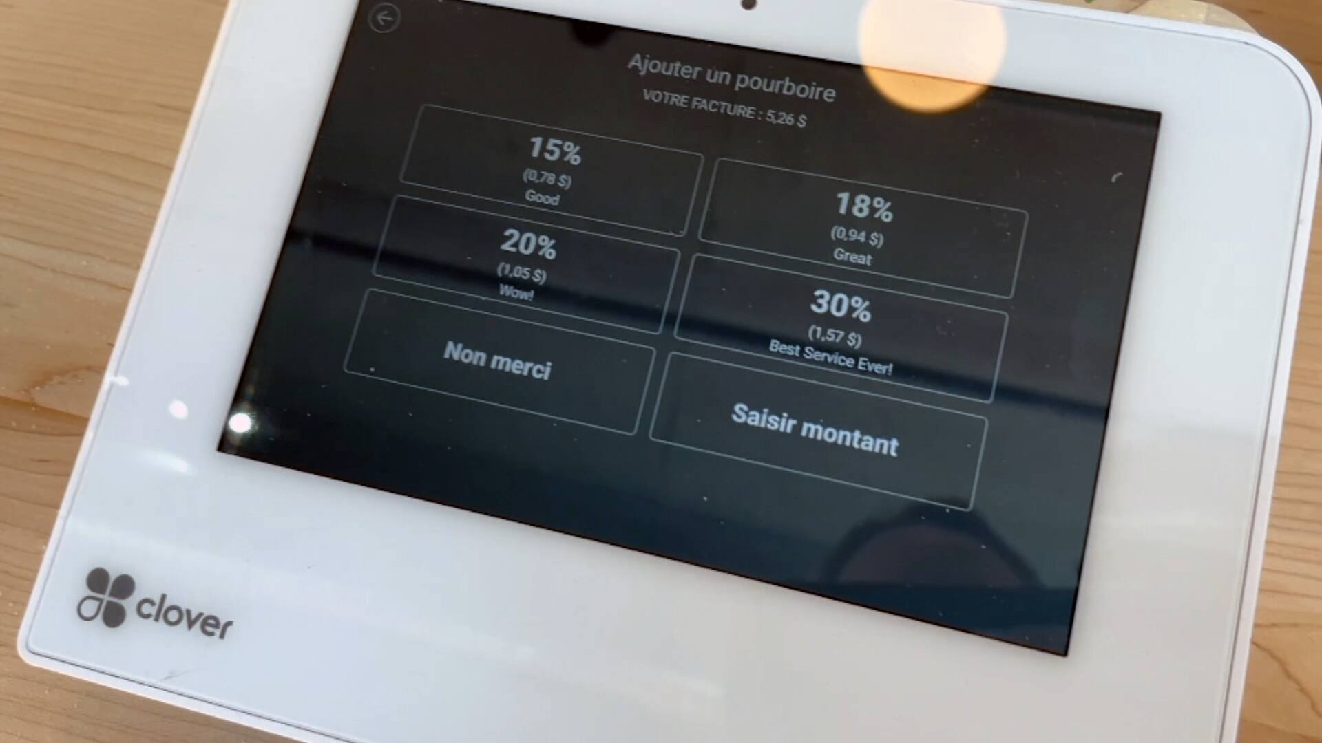 Pourboire propos&eacute; automatiquement: &laquo;on est &agrave; la limite de l&rsquo;intimidation&raquo;