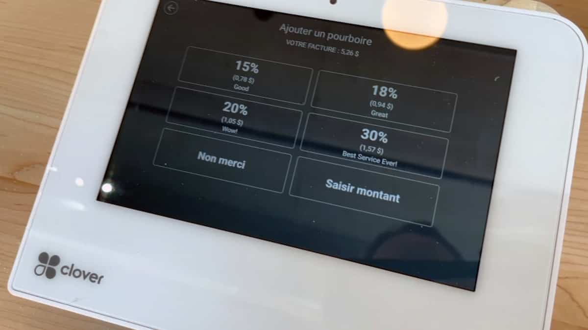 Pourboire proposé automatiquement: «on est à la limite de l’intimidation»