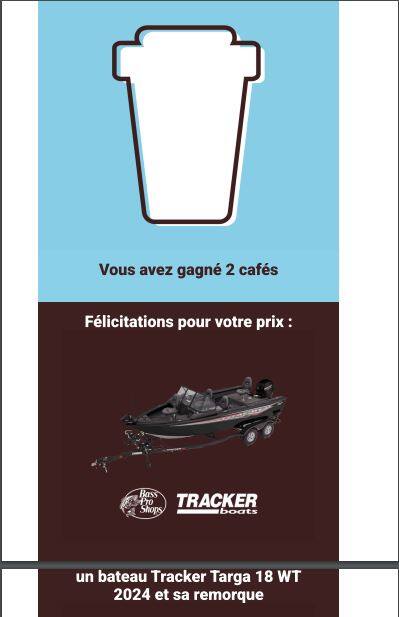 Nancy Gauvin recibió un mensaje de Tim Hortons anunciando que había ganado un barco valorado en 60.000 dólares, pero fue un error.