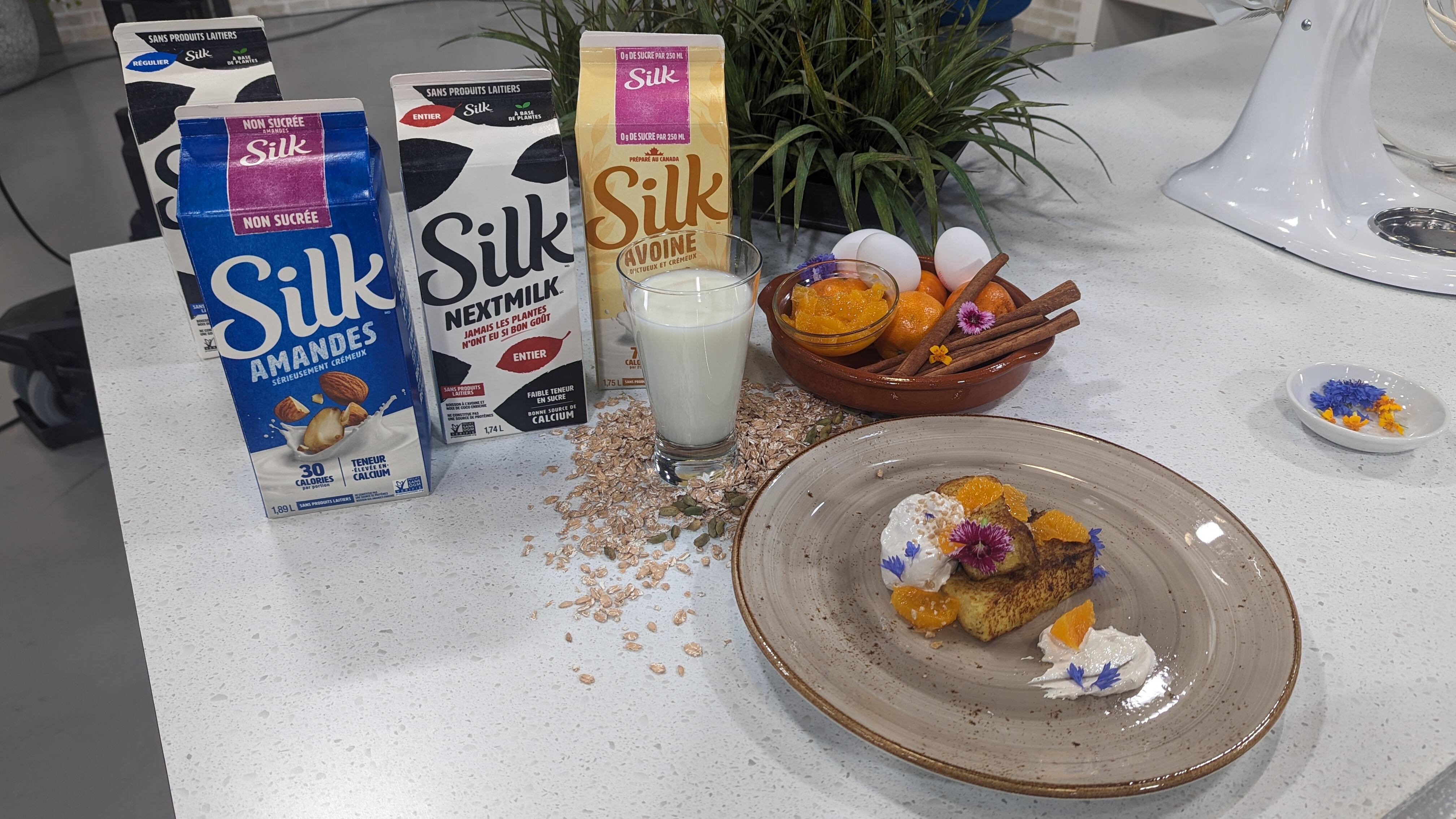 Pain doré au lait d'avoine, érable et clémentines