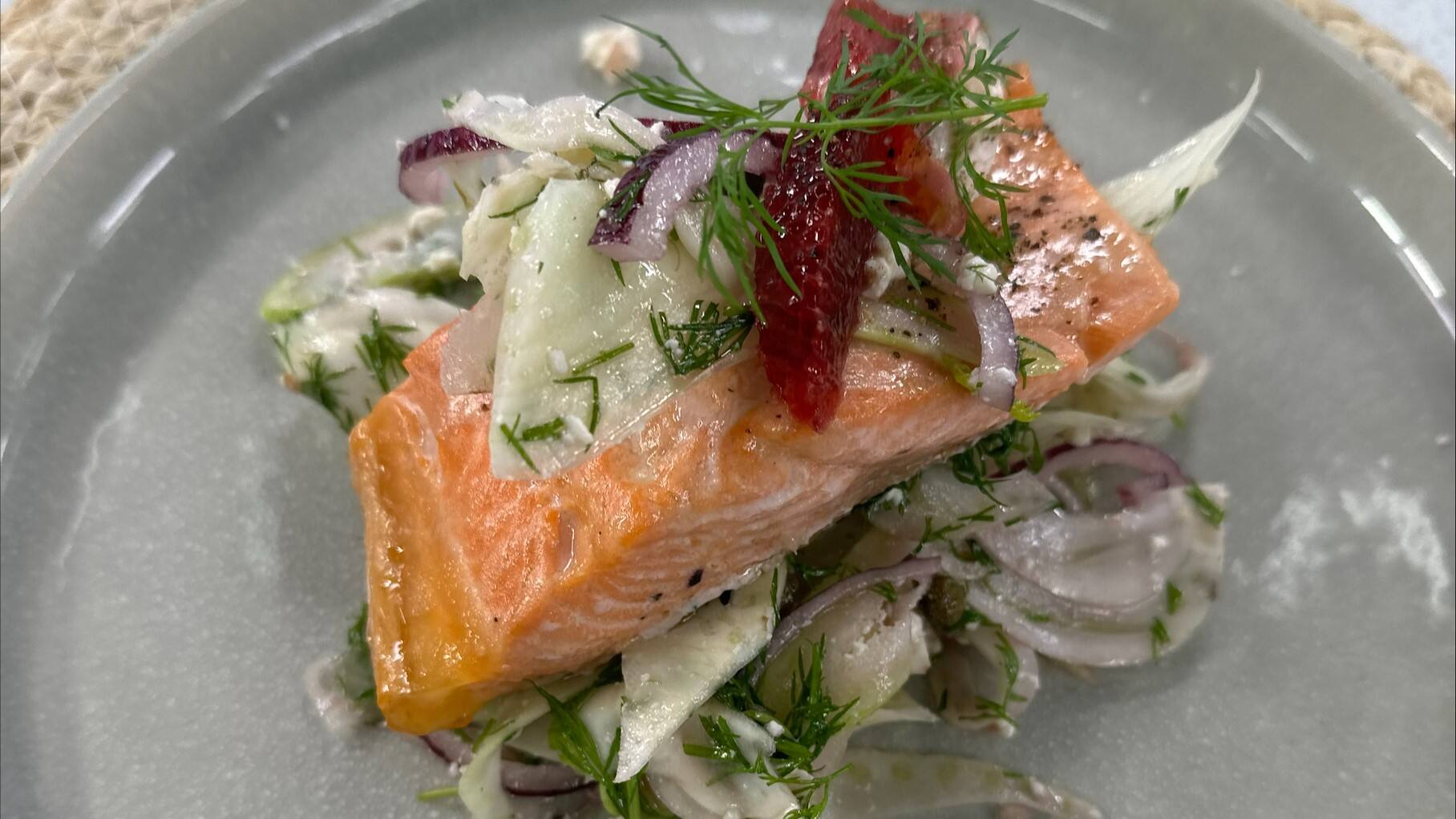 Pavé de truite rôti à l’orange 