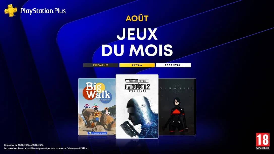 Image principale de l'article Les jeux gratuits PlayStation Plus d’août