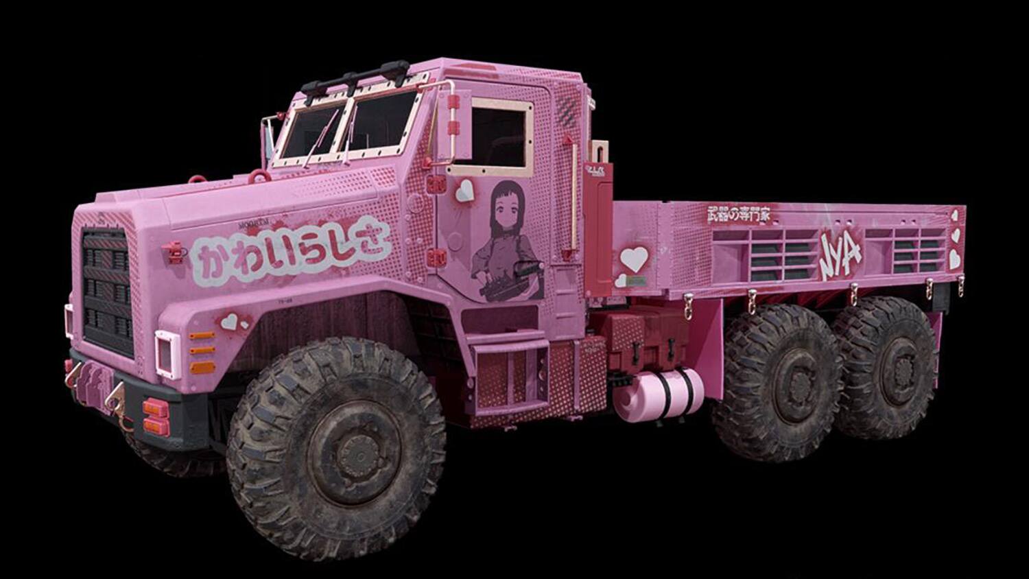 La peinture Senpai pour le camion cargo de Call of Duty: Warzone