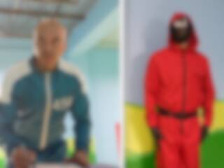 Il parodie la série Squid Game