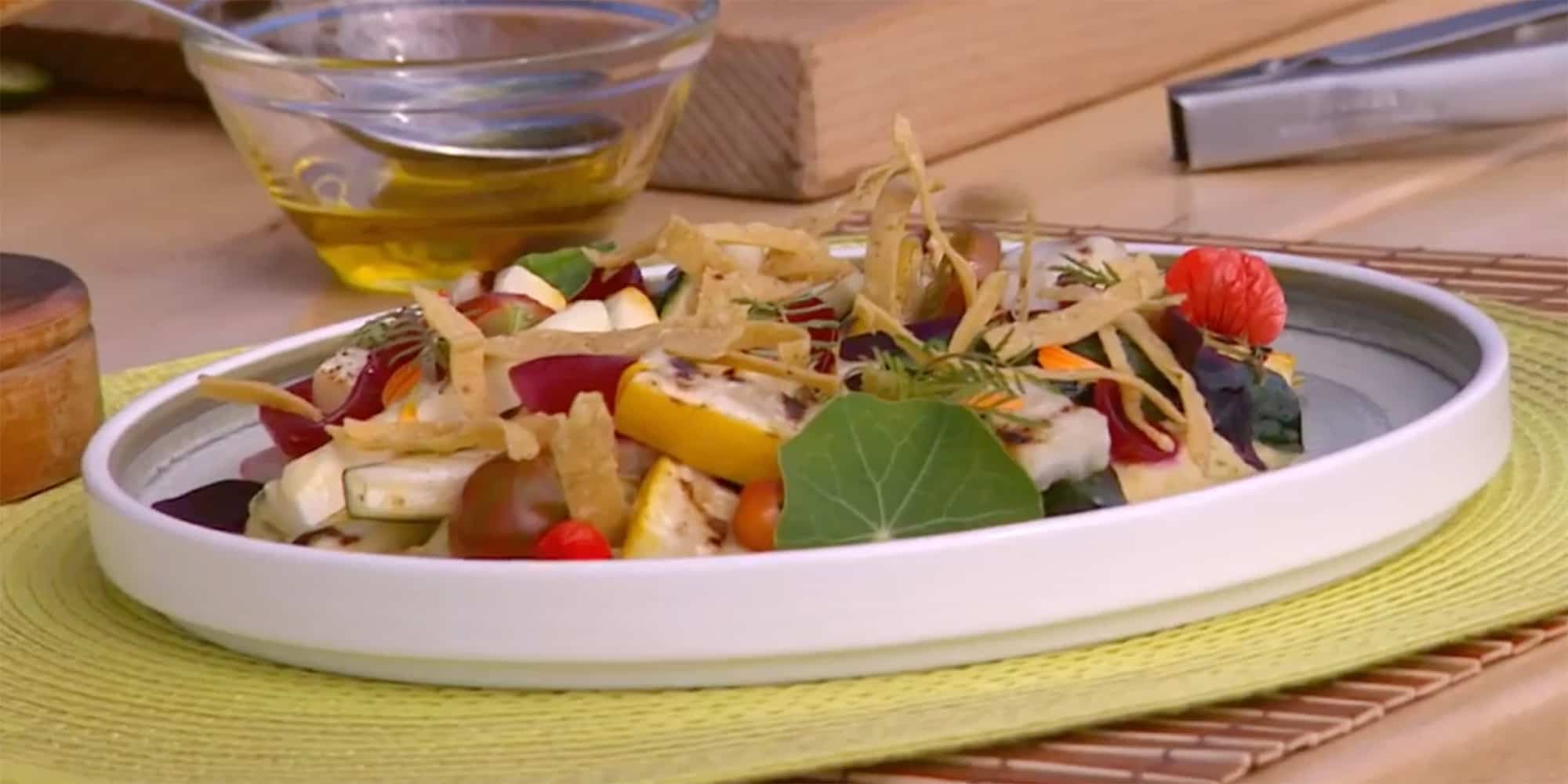 Les courgettes grillées d'Hugo Saint-Jacques 