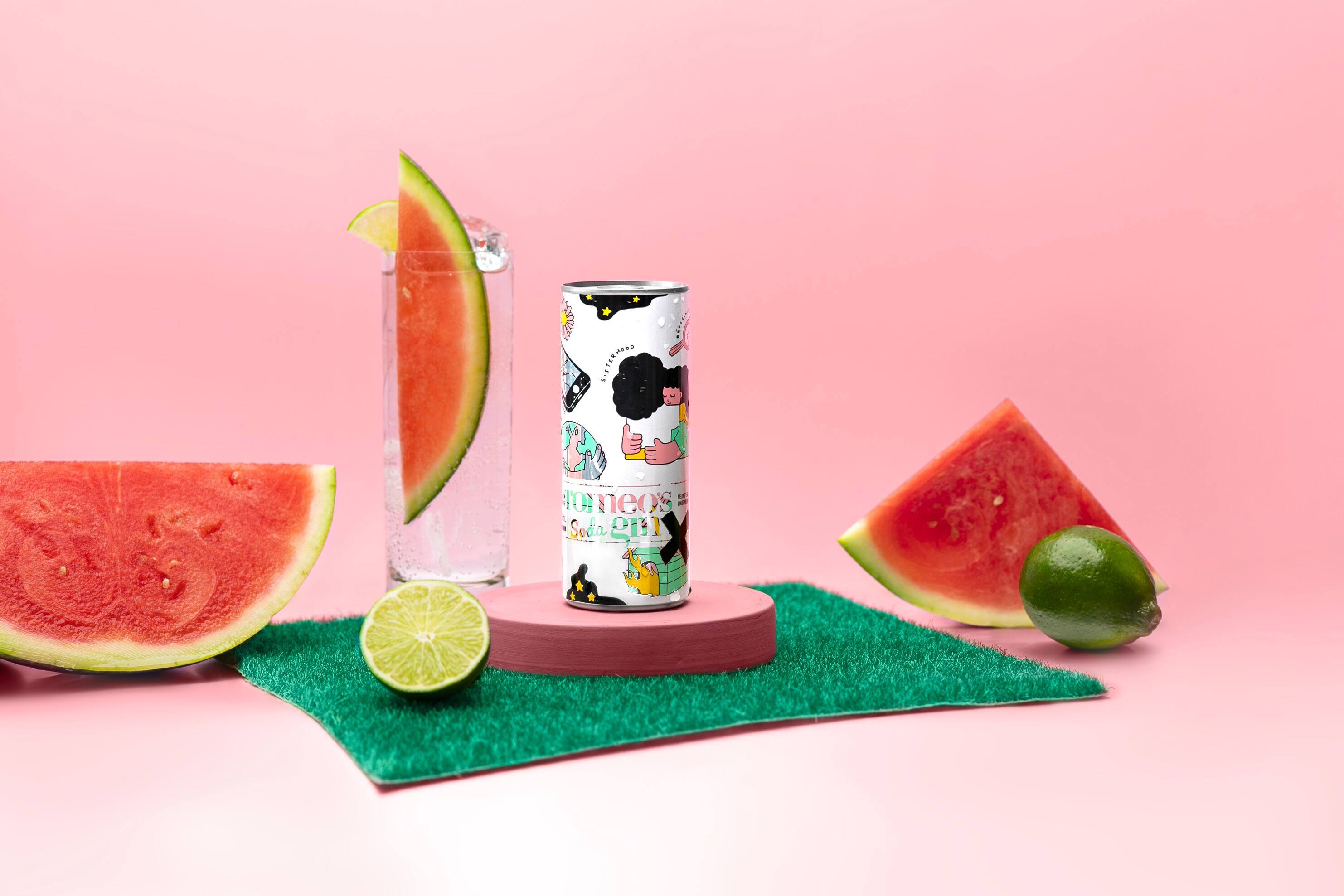 Un nouveau gin soda au melon d’eau par Romeo’s Gin