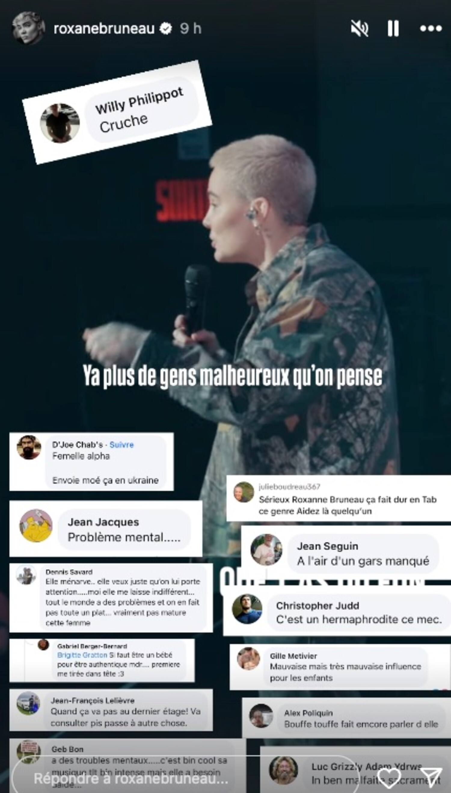 Roxane Bruneau dénonce les nombreux messages haineux qu’elle a reçus ...