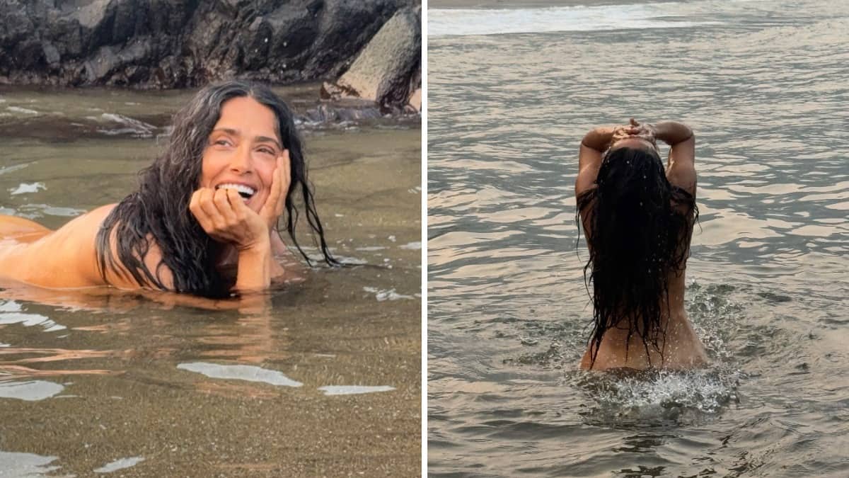 Salma Hayek se baigne nue pour célébrer ses 60 ans