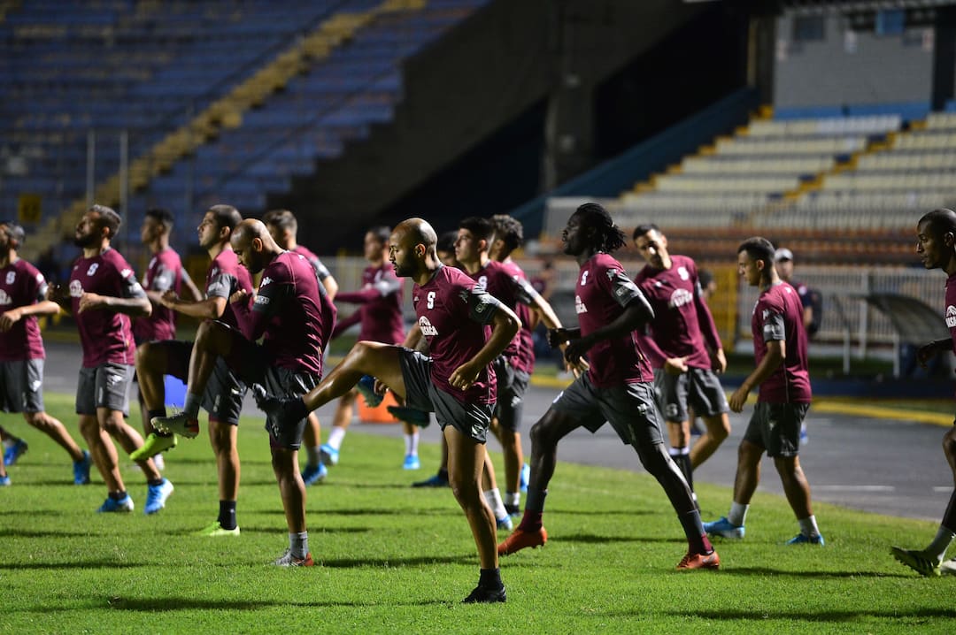 FBL-CONCACAF-MOTAGUA-SAPRISSA-TRAINING