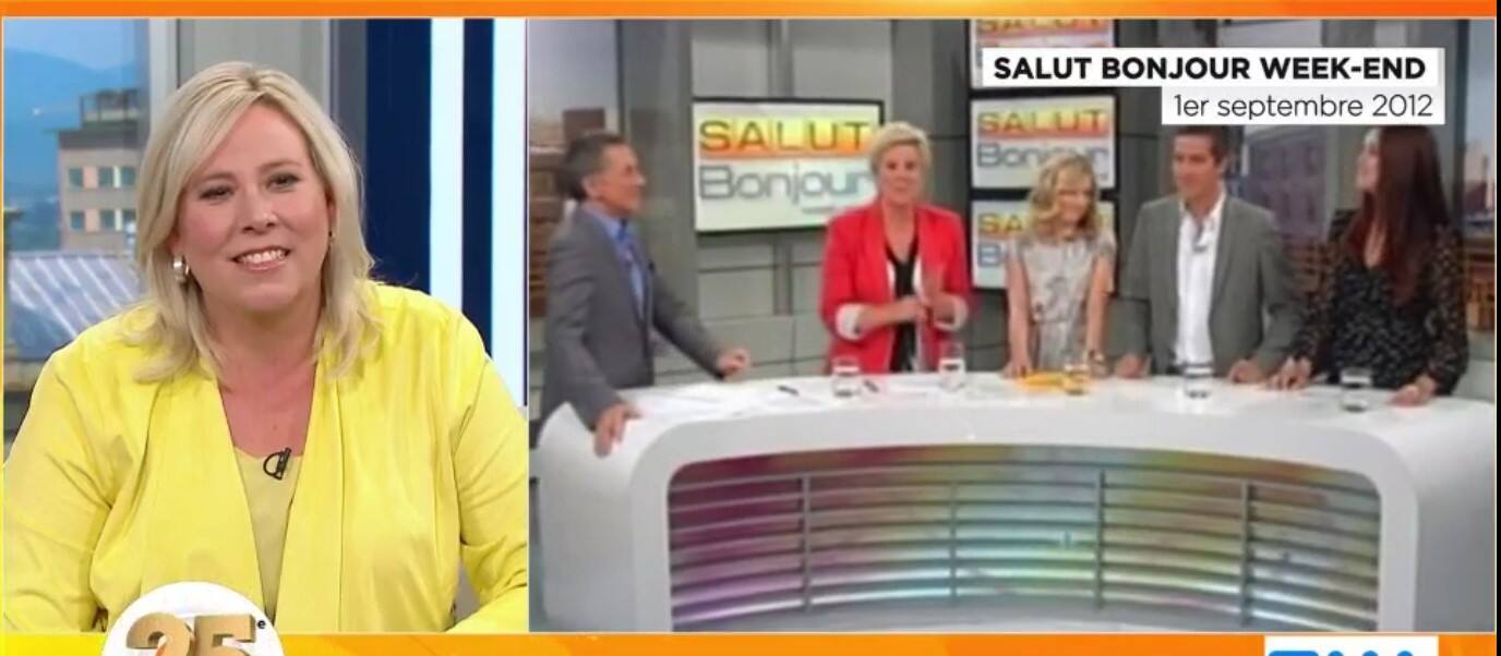 L'arrivée d'Eve-Marie à Salut Bonjour Week-end