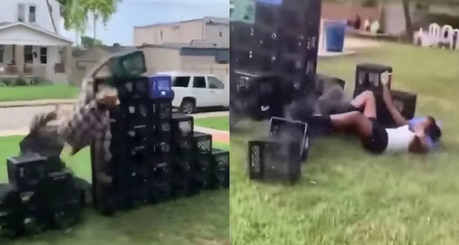 Image principale de l'article Milk Crate Challenge, un défi viral qui fait mal