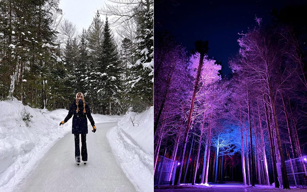 7 sentiers glacés à découvrir en soirée 