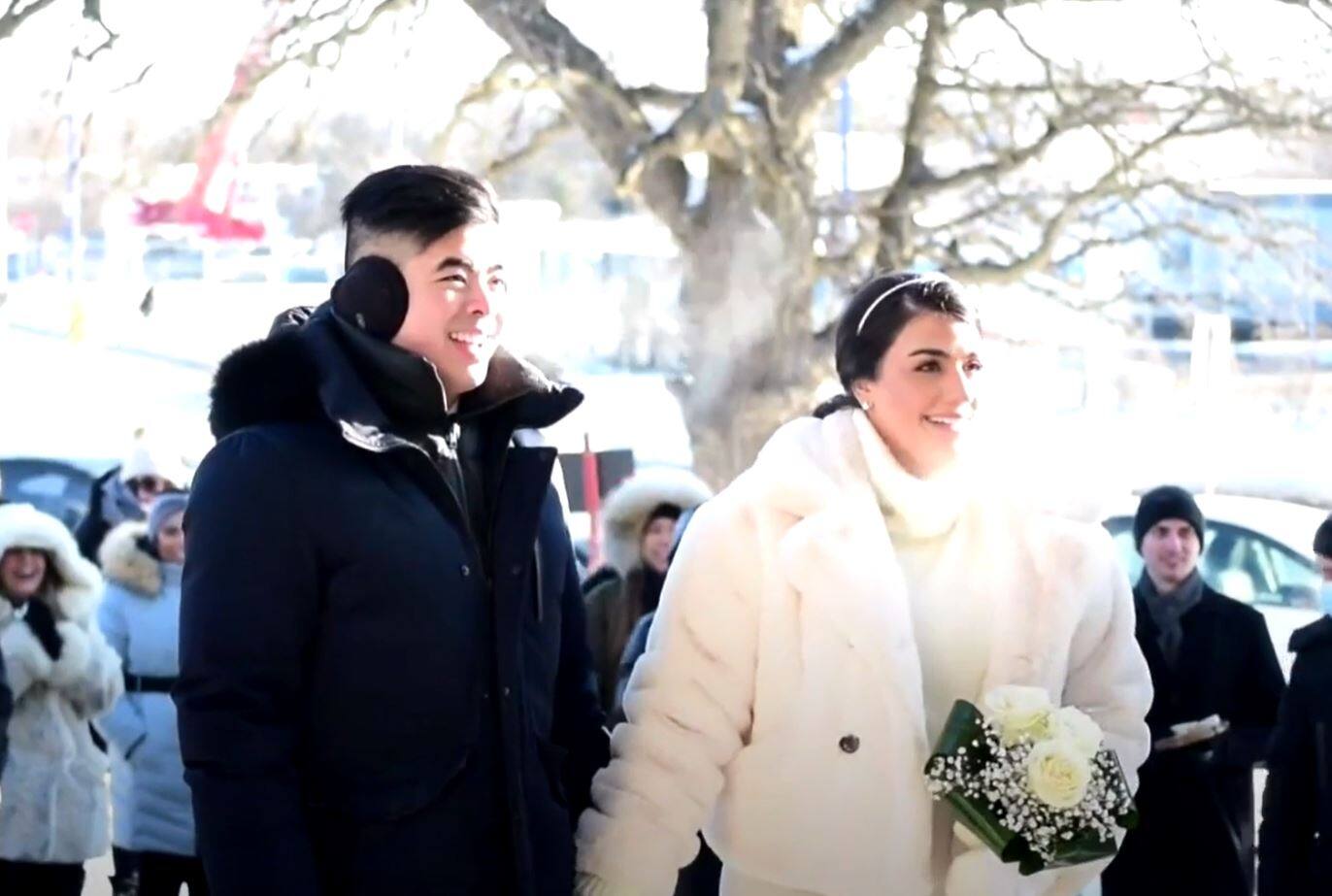 Un mariage ext&eacute;rieur &agrave; moins 20 degr&eacute;s